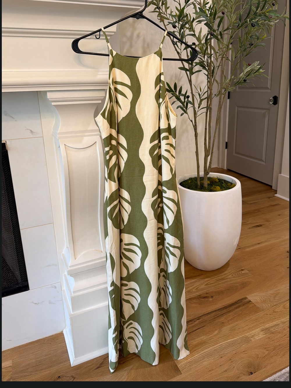 Mon Renn Midsummer Palm Maxi Dress - size small - Picture 2 of 3